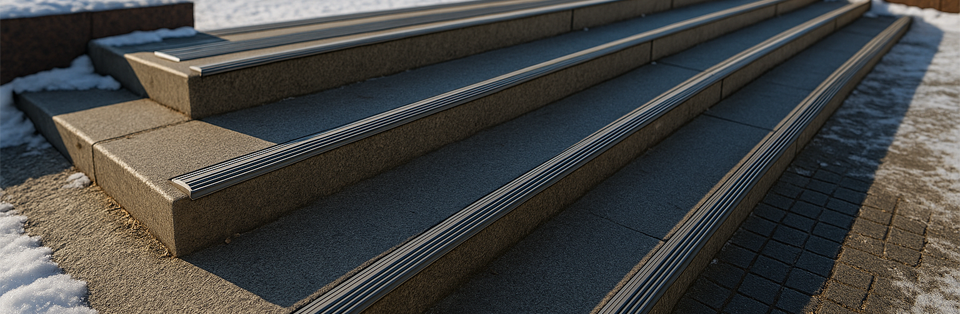 nez de marche extérieur en béton